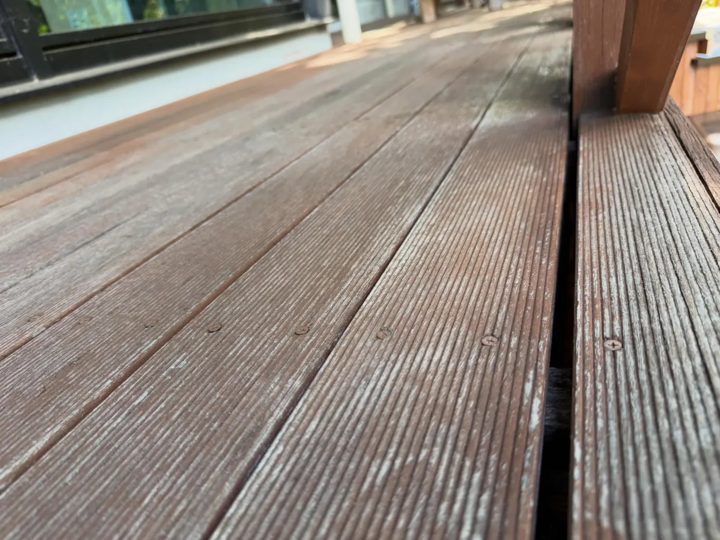 ウッドデッキ塗装 施工前
